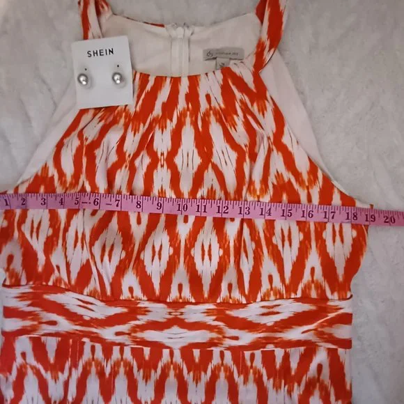 BEAUTIFUL CORAL SPRING/SUMMER DRESS - Picture 3 of 5